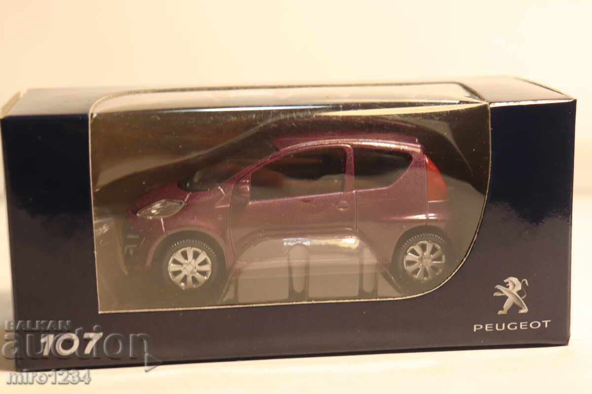 1/64 NOREV PEUGEOT 107 TOY CAR MODEL with price € 3.50 | 6.85 BGN