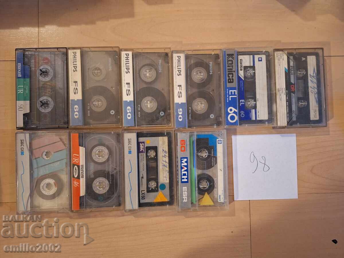 Audio cassettes 10pcs 98 with price € 4.60 | 9.00 BGN Audio cassettes 10pcs 98 with price € 4.60 | 9.00 BGN