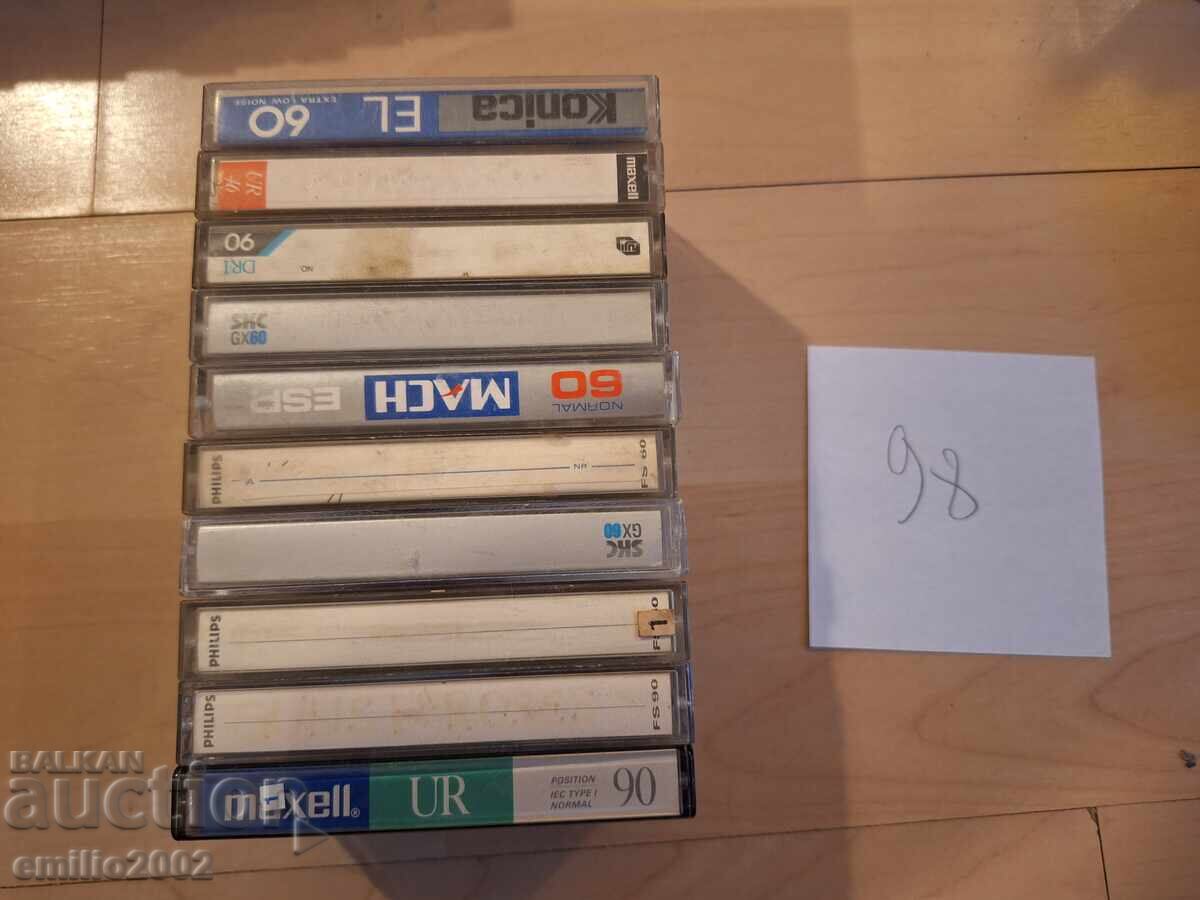 Audio cassettes 10pcs 98 Audio cassettes 10pcs 98