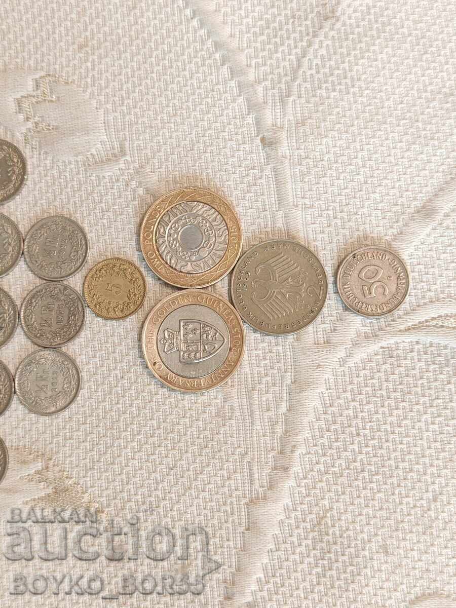 Licitație Lot monede Elveția și Marea Britanie din colecție Licitație Lot monede Elveția și Marea Britanie din colecție
