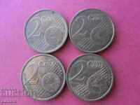 2 euro cents 2003 Germany letters A F J D