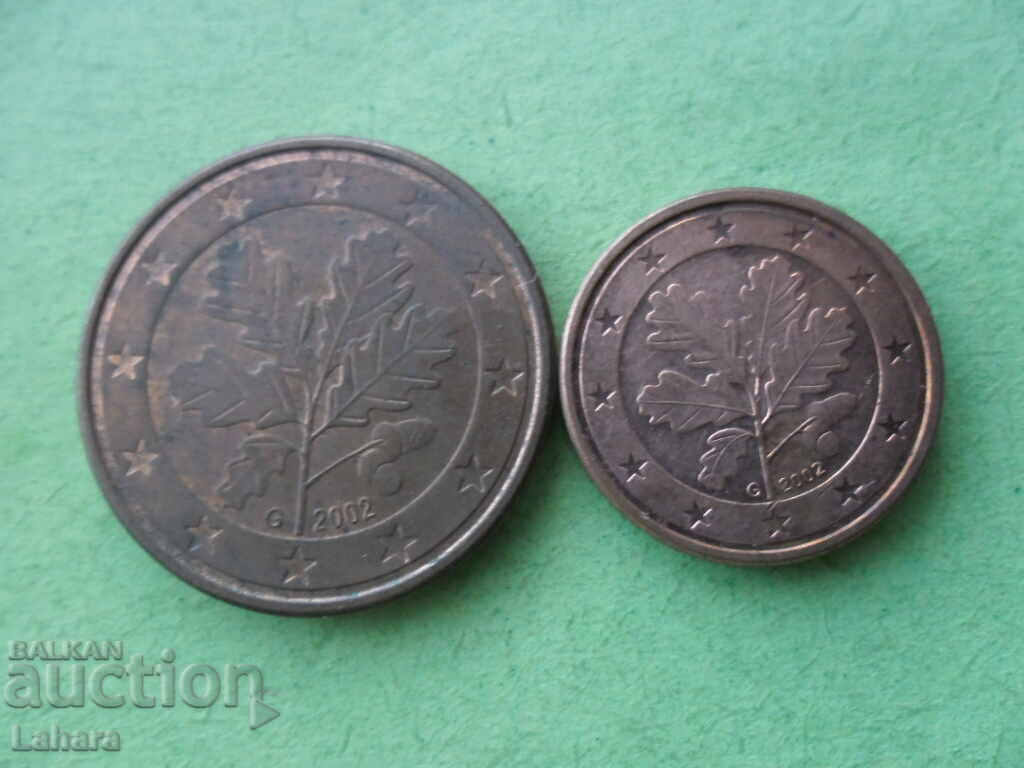 1,5 λεπτά του ευρώ 2002 Γερμανία με τιμή € 0.01 | 0.02 BGN