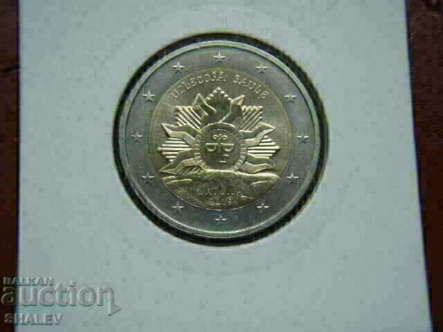 Licitație 2 euro 2019 Letonia "Soare" /Letonia/ - Unc (2 euro)
