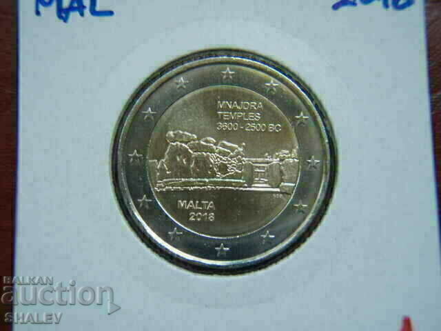 Livrarea 2 euro 2018 Malta „Mnajdra Temples”(1) /Malta/ - Unc (2 euro)