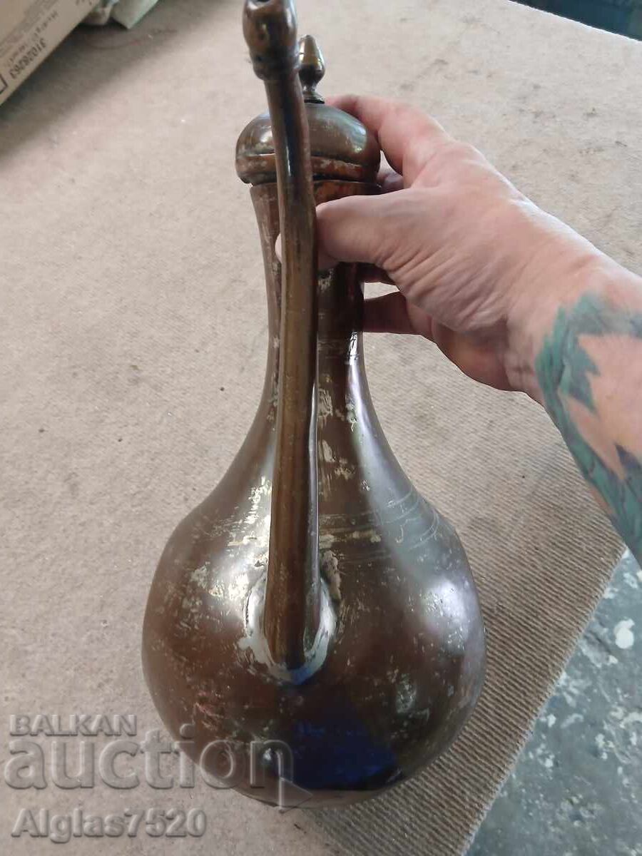 Auction  Huge copper Ibrik/1.96kg./