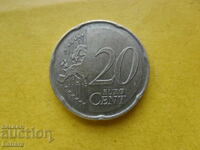 20 λεπτά του ευρώ 2008 Μάλτα
