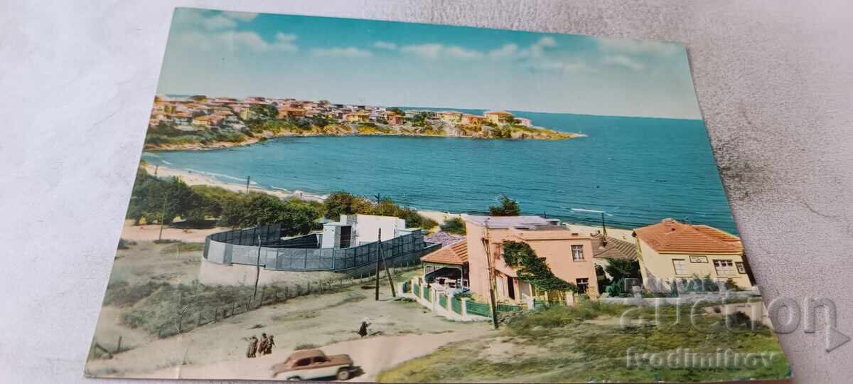Carte poștală Sozopol Vedere generală 1961