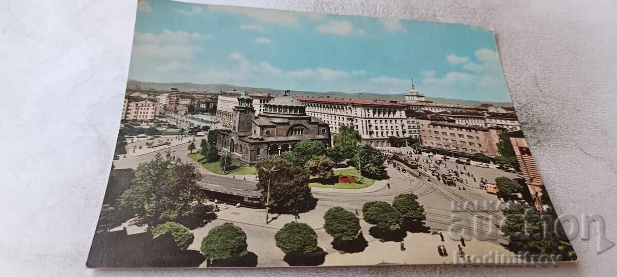 Carte poștală Piața Sofia Lenin 1962 Carte poștală Piața Sofia Lenin 1962