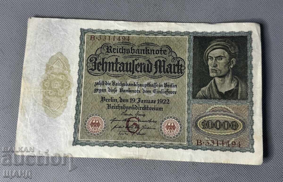 1922 Germany Banknote 10,000 Marks