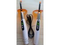 Photopolymer curing light (2 pcs.) with rechargeable batteries