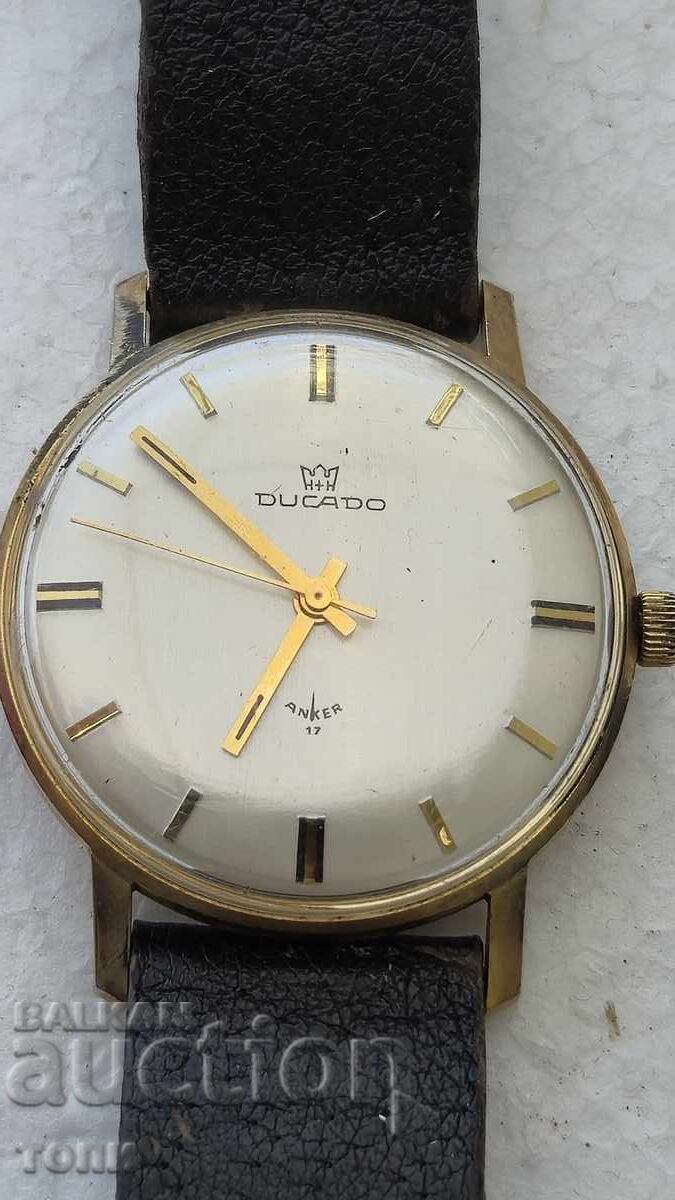 DUCAT Swiss Made RARE GOLD-PLATED WORKS WITHOUT WARRANTY BZC!! with price € 9.50 | 18.58 BGN DUCAT Swiss Made RARE GOLD-PLATED WORKS WITHOUT WARRANTY BZC!! with price € 9.50 | 18.58 BGN