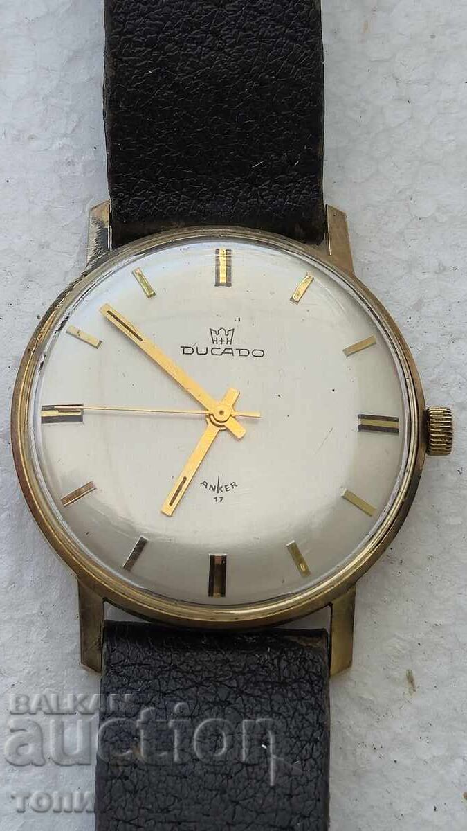 DUCAT Swiss Made RARE GOLD-PLATED WORKS WITHOUT WARRANTY BZC!! DUCAT Swiss Made RARE GOLD-PLATED WORKS WITHOUT WARRANTY BZC!!