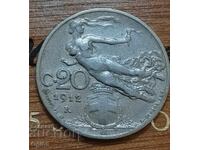 Old coin from Italy called the flying liberty