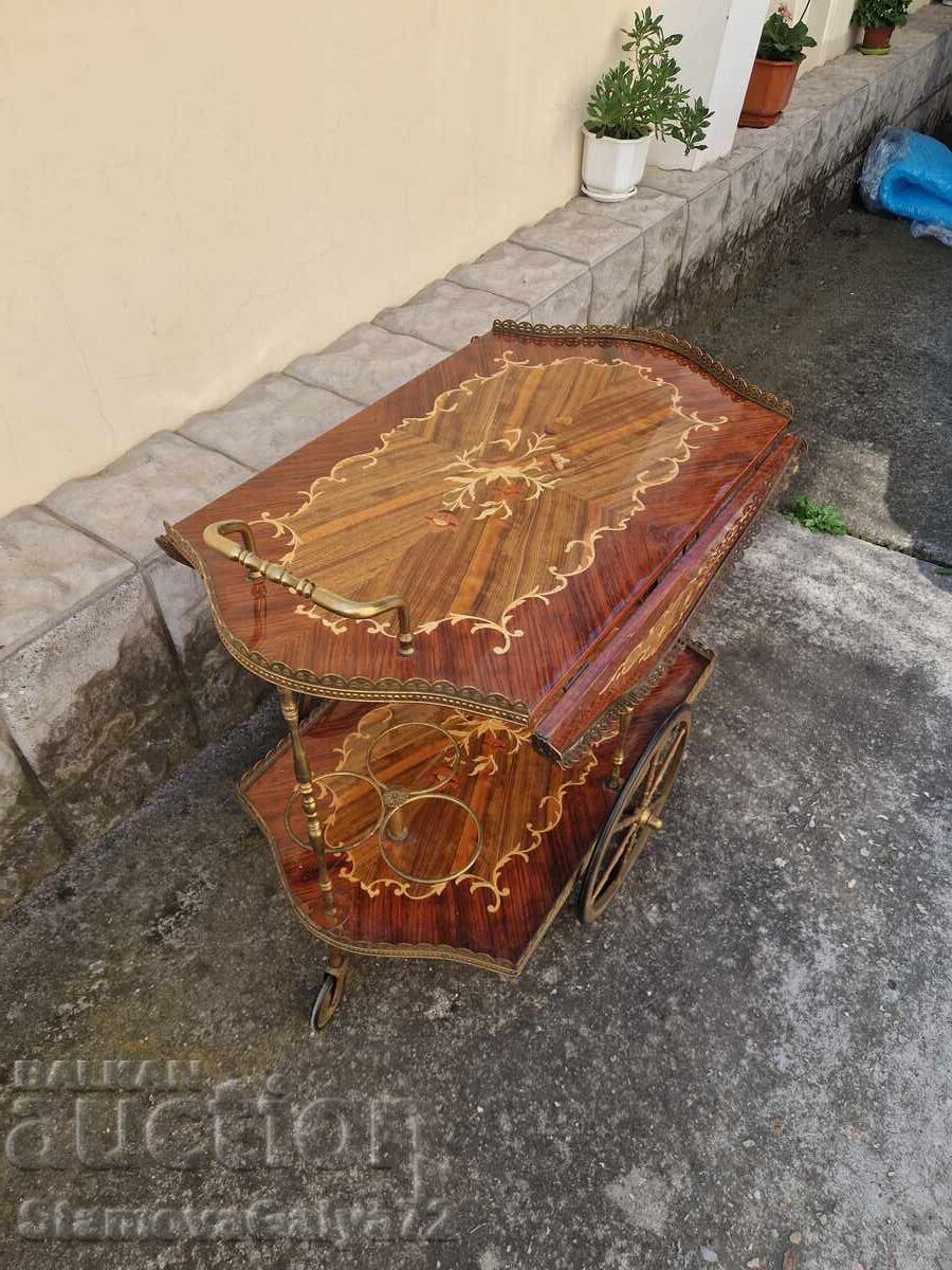 Minunat cărucior de servire antic belgian