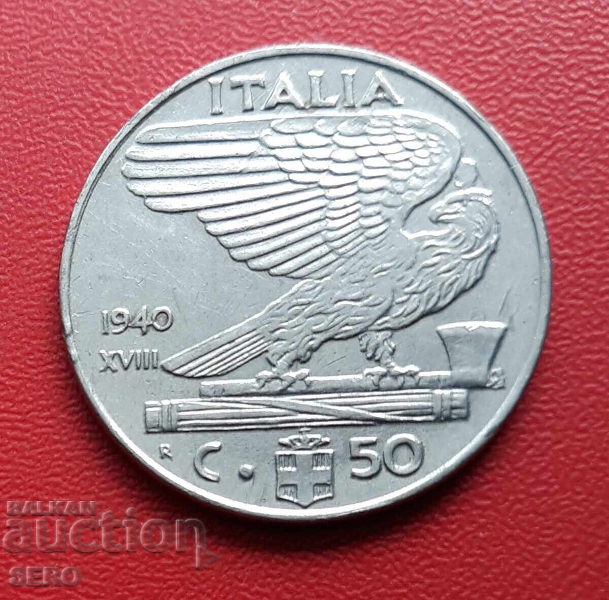 Italia - 50 de cenți 1940/anul XVIII