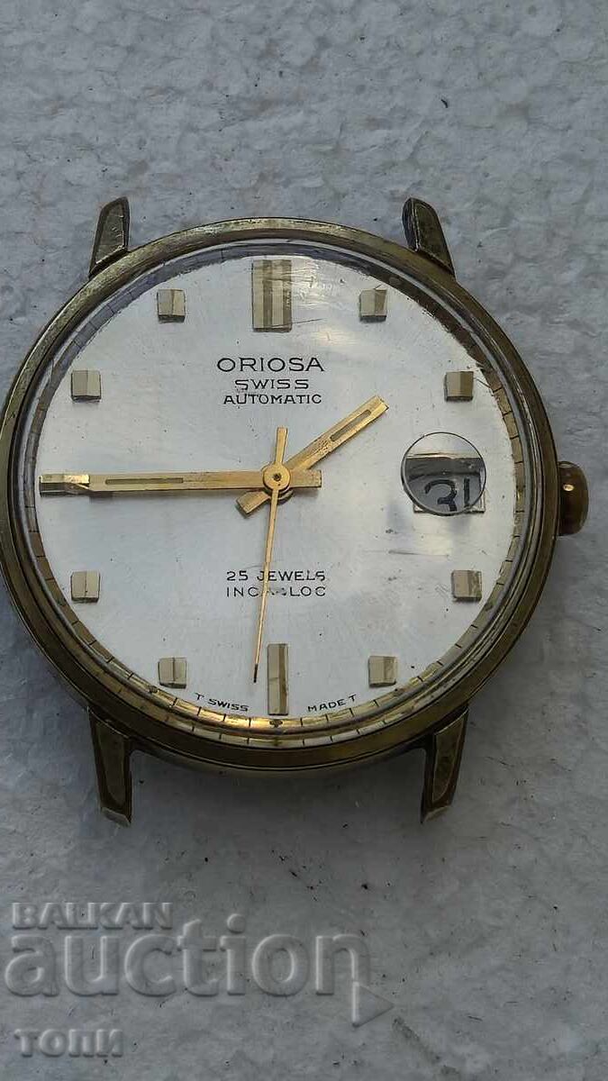 ORIOSA AUTOMATIC 25 JEWELS SWISS RARE WORKING NO WARRANTY with price € 23.00 | 44.98 BGN ORIOSA AUTOMATIC 25 JEWELS SWISS RARE WORKING NO WARRANTY with price € 23.00 | 44.98 BGN