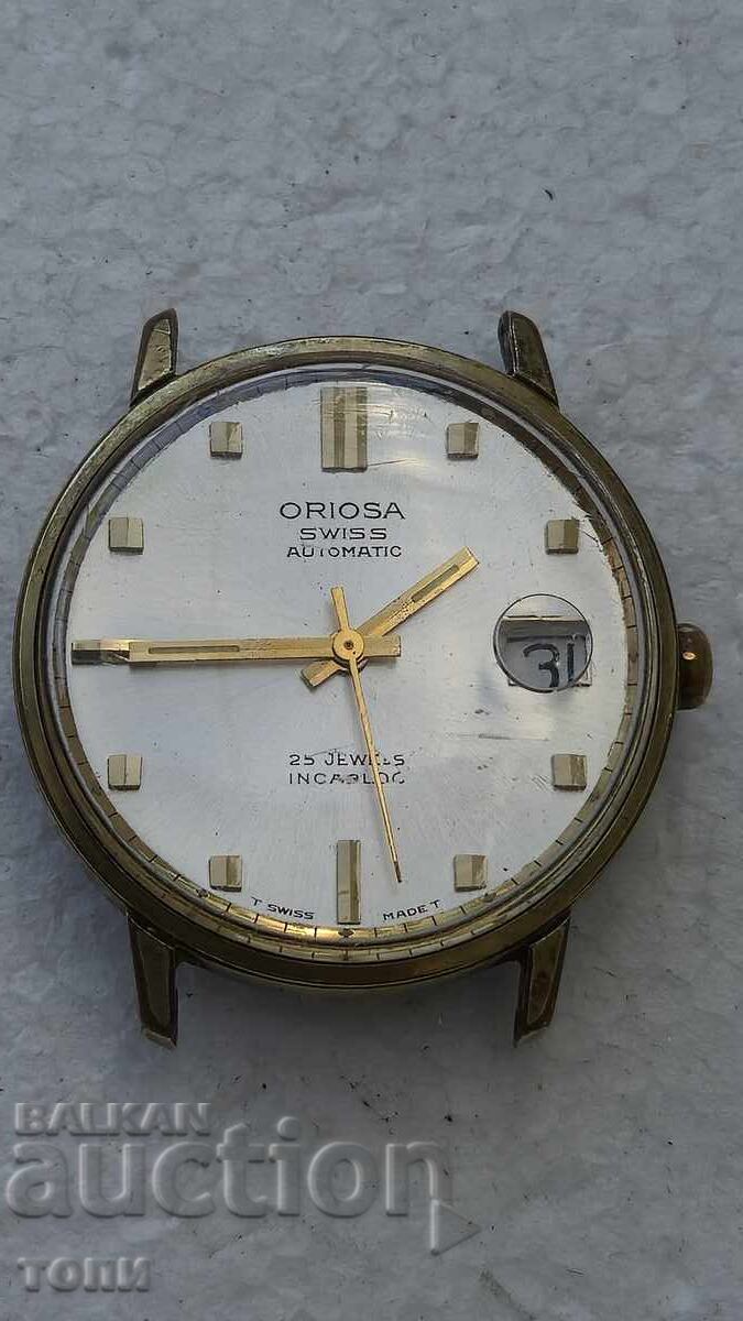 ORIOSA AUTOMATIC 25 JEWELS SWISS RARE WORKING NO WARRANTY ORIOSA AUTOMATIC 25 JEWELS SWISS RARE WORKING NO WARRANTY