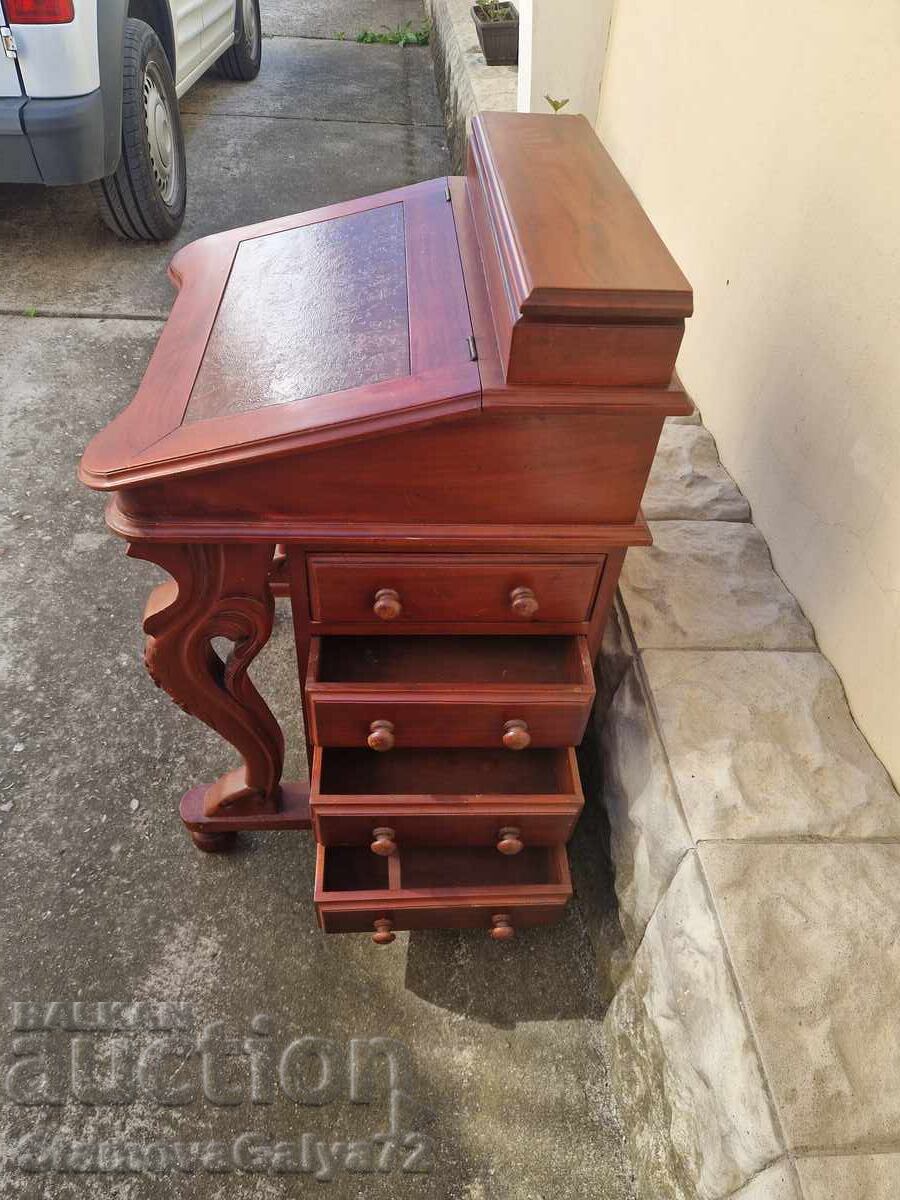Vechi birou englezesc antic unic - 5