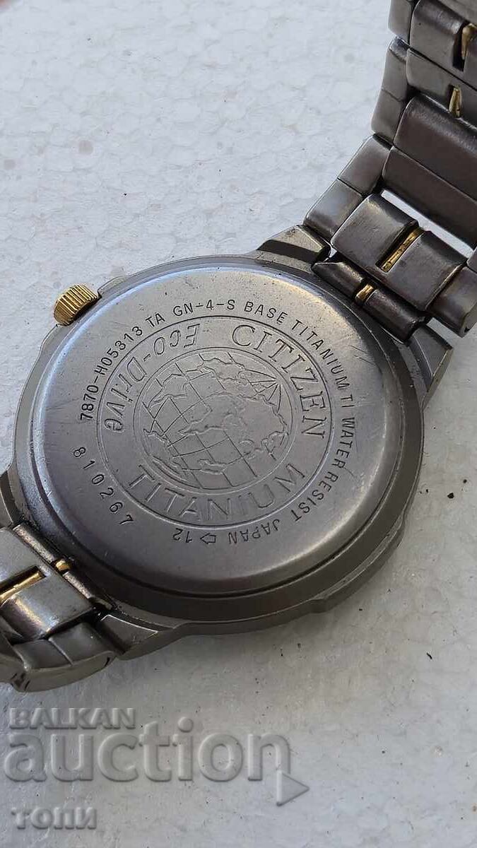 CITIZEN ECO-DRIVE TITANIUM QUARTZ JAPONIA RAR !!! - 5