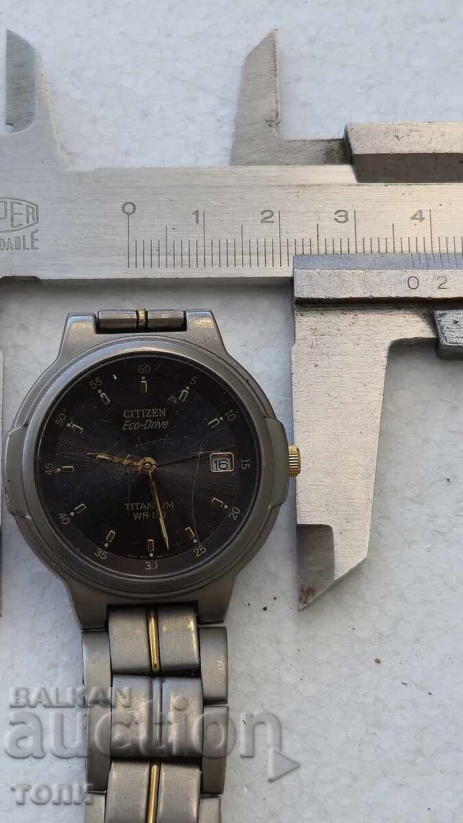CITIZEN ECO-DRIVE TITANIUM QUARTZ JAPONIA RAR !!! - 6