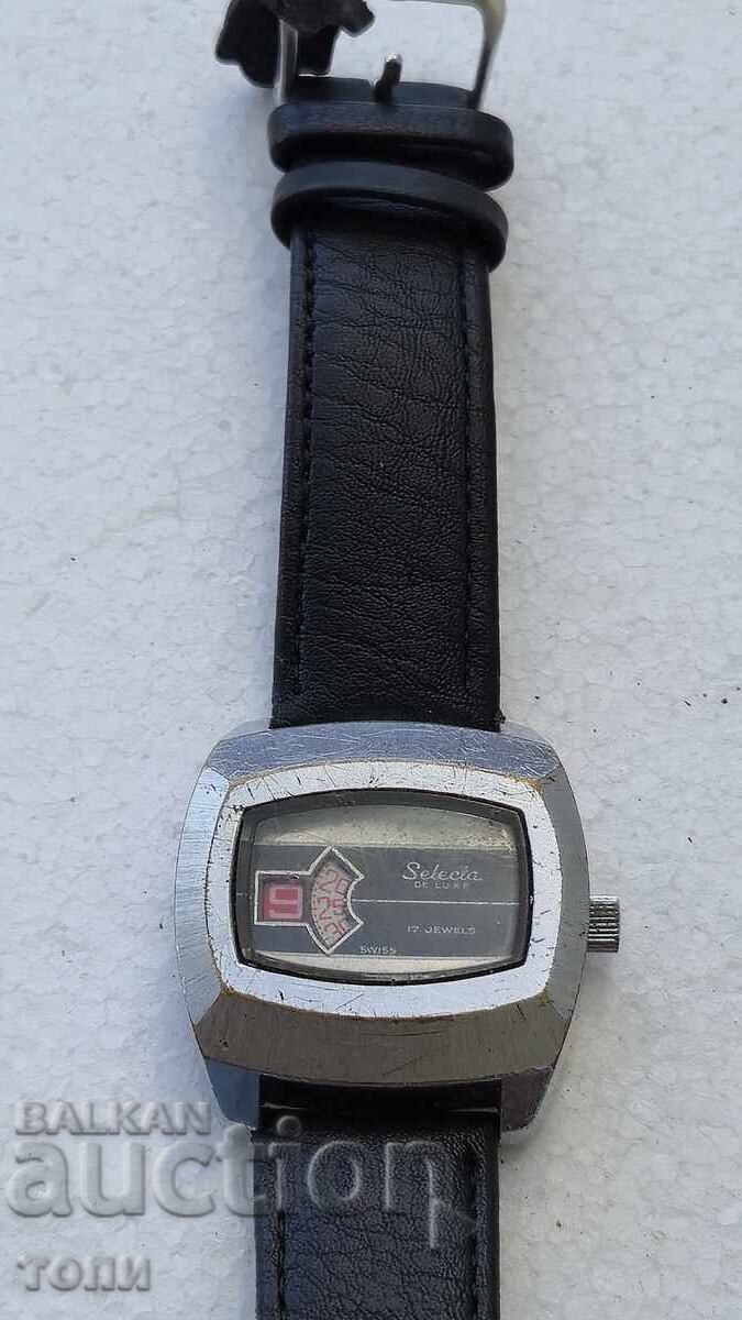 Delivery of SELECTA DE LUXE DIGITAL SWISS MADE RARE NOT WORKING NO PRICE !!! Delivery of SELECTA DE LUXE DIGITAL SWISS MADE RARE NOT WORKING NO PRICE !!!