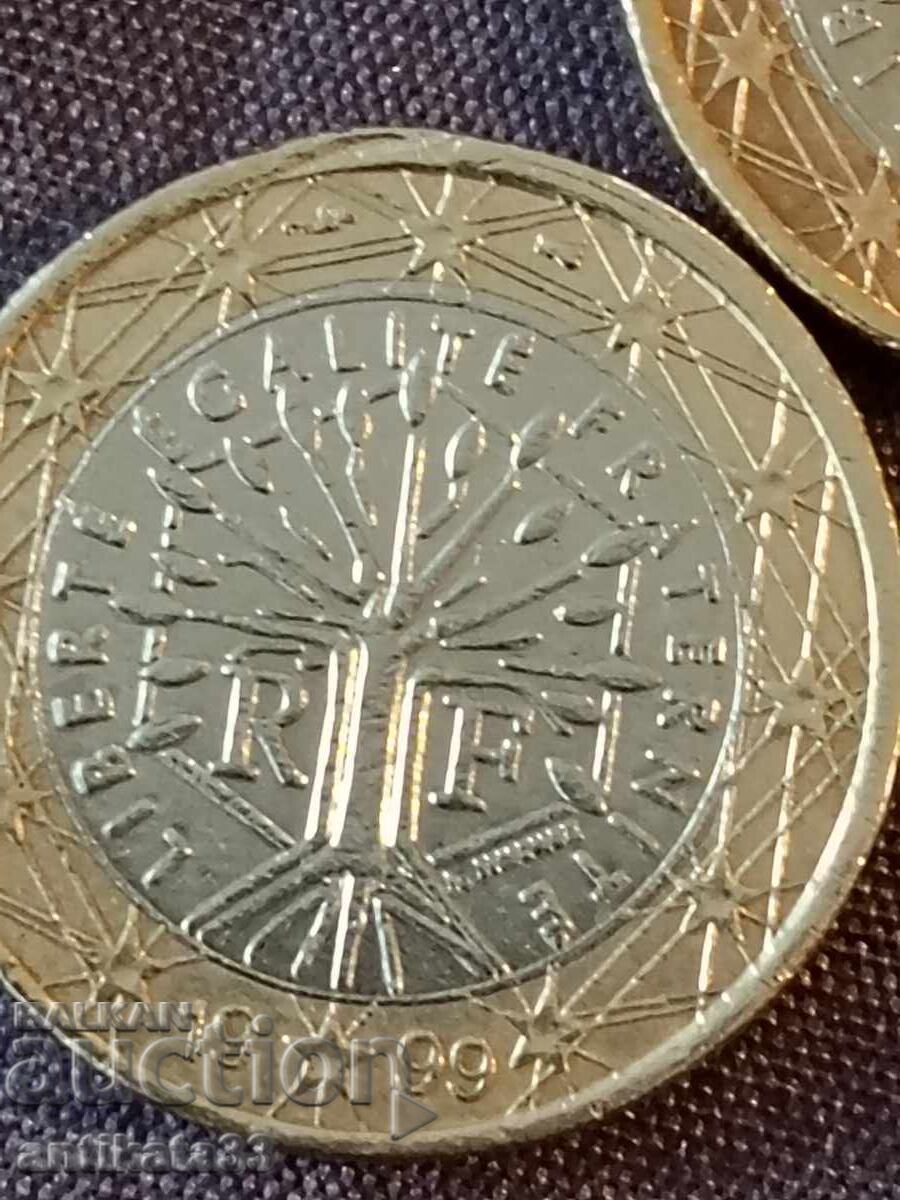 1 евро 1999 Франция - Строшена матрица - 5