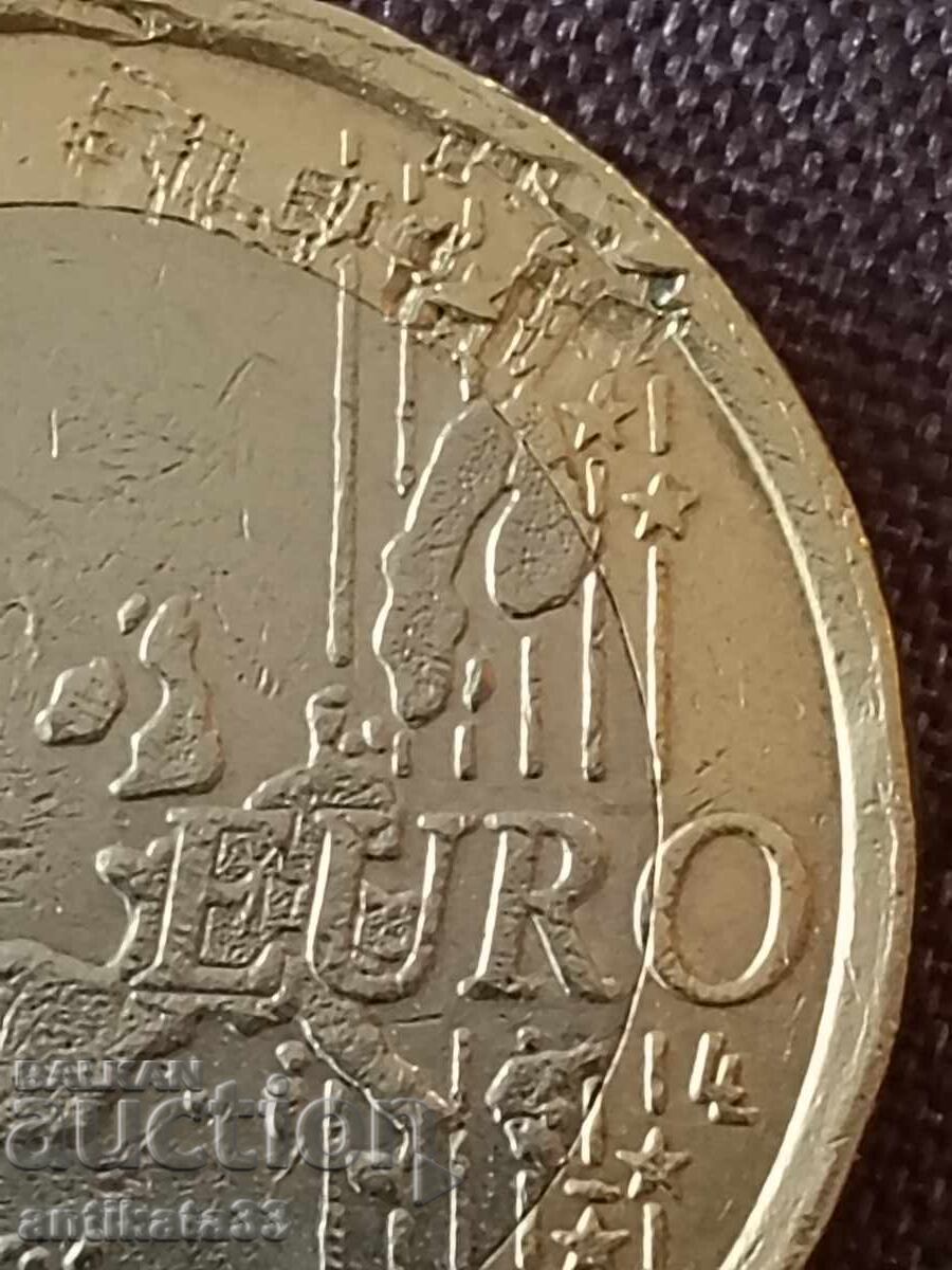 1 евро 1999 Франция - Строшена матрица