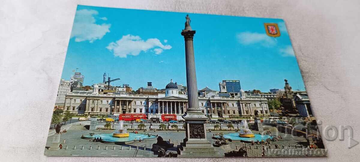 P K Londra Coloana lui Nelson și Piața Trafalgar