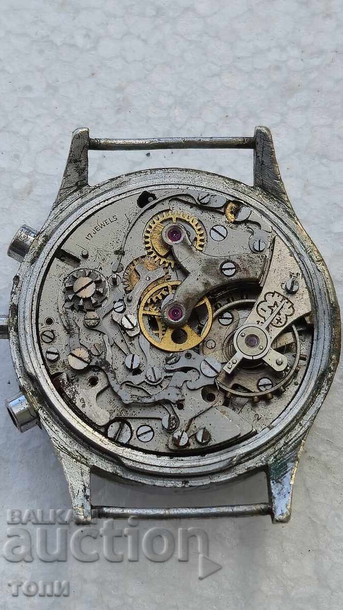 ERSO CHRONOGRAPH MILITARY SWISS MADE РЯДЪК НЕ РАБОТИ БЗЦ  !! - 5