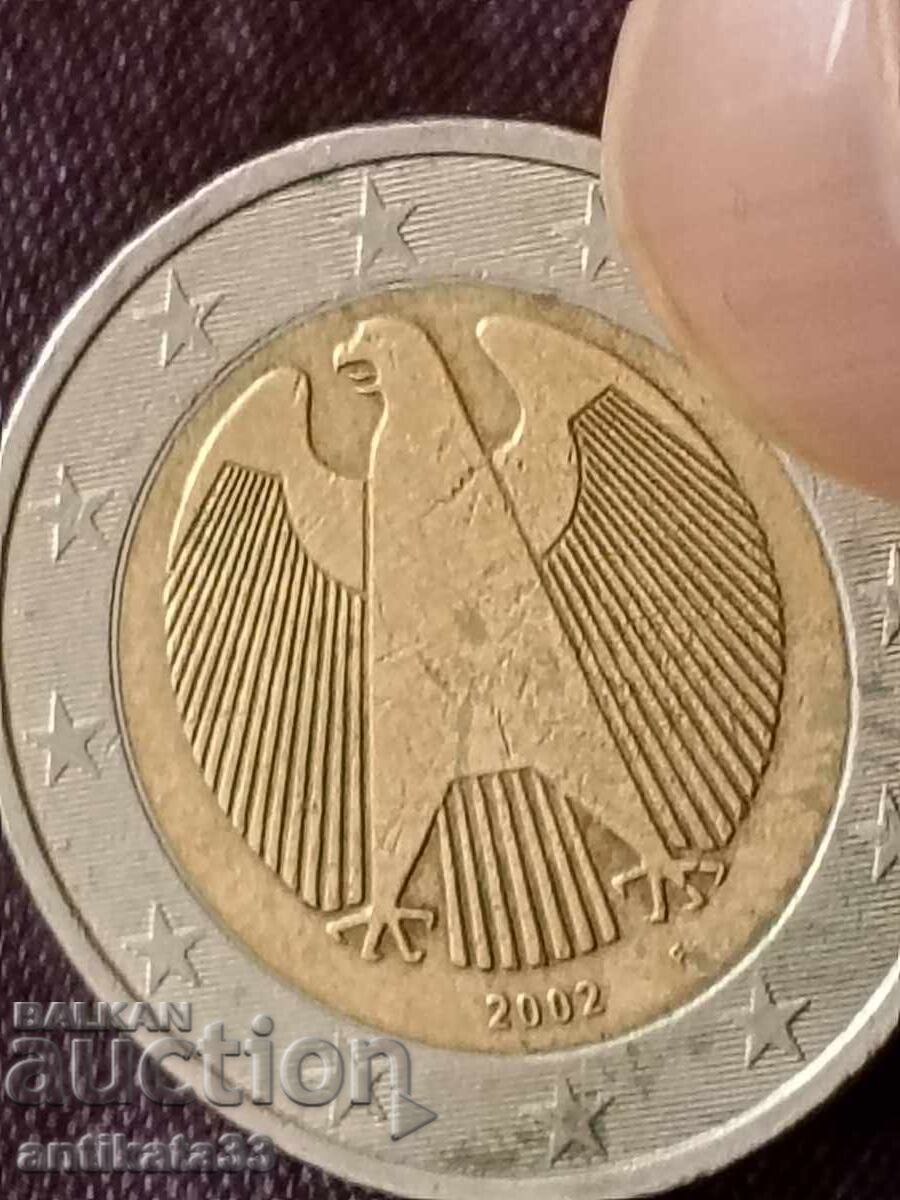2 евро 2002 F - Германия дефект!
