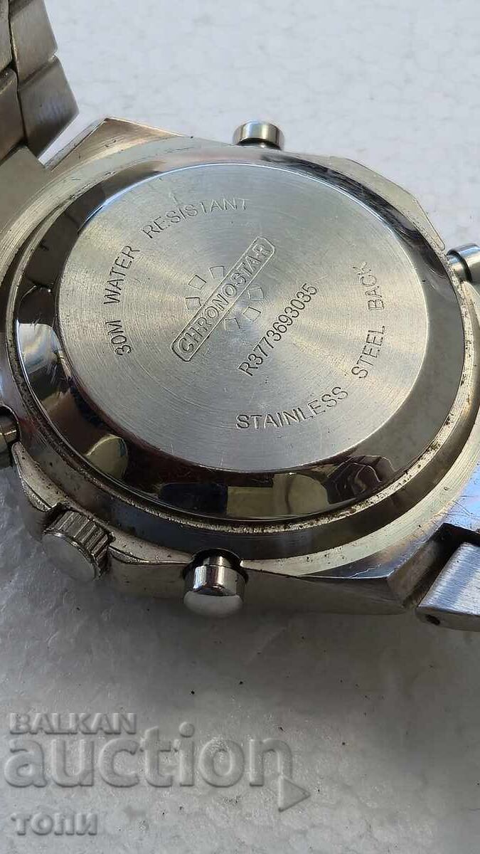 CRONOSTAR CHRONOGRAPH QUARTZ RARE WORKS NO WARRANTY BZC - 5