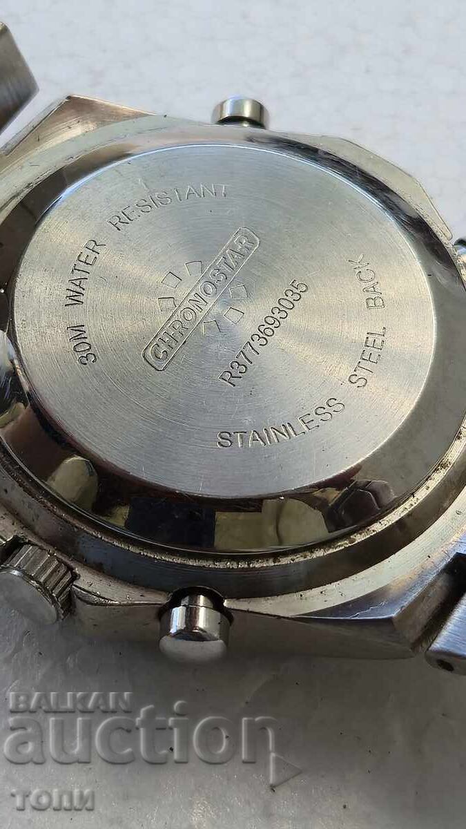 CRONOSTAR CHRONOGRAPH QUARTZ RARE WORKS NO WARRANTY BZC - 6