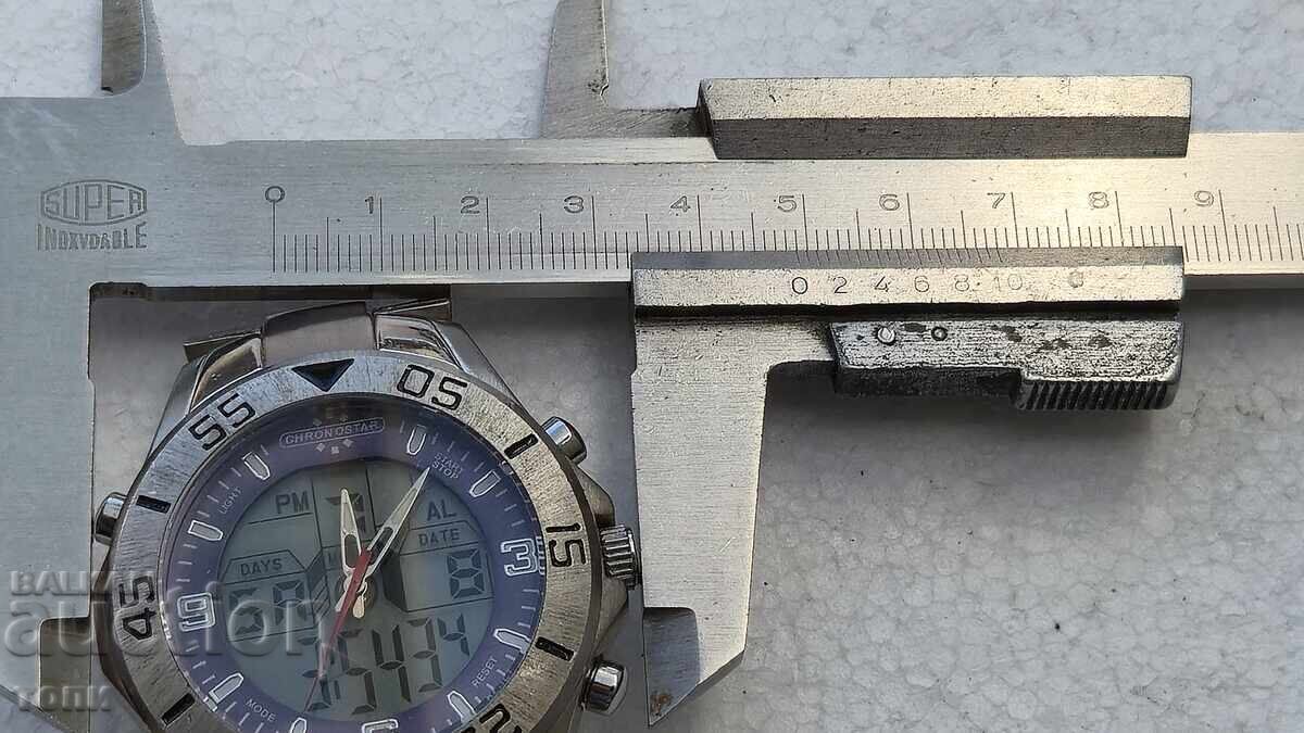 CRONOSTAR CHRONOGRAPH QUARTZ RARE WORKS NO WARRANTY BZC - 7