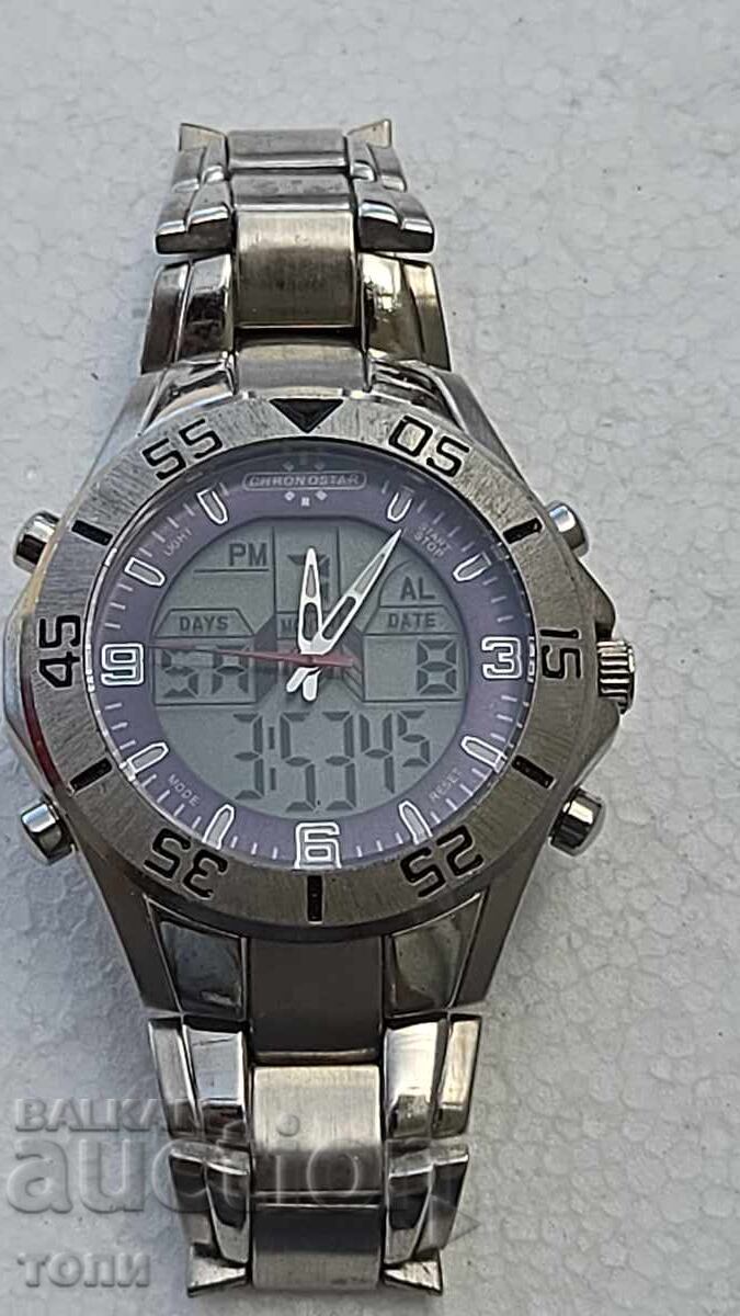 CRONOSTAR CHRONOGRAPH QUARTZ RARE WORKS NO WARRANTY BZC
