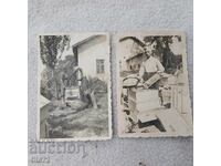 Пчелари,кошери-стари снимки 2 бр.
