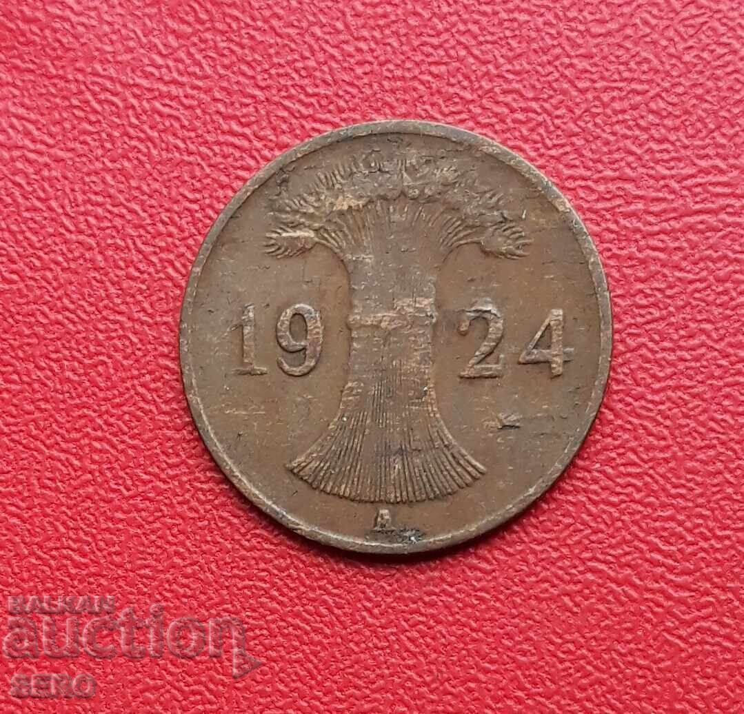 Germania-1 pfennig 1924 A-Berlin cu preț € 0.25 | 0.49 BGN