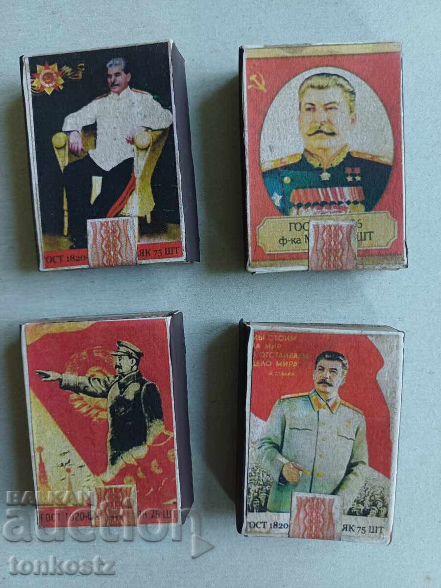 4 buc. Chibrituri cu Stalin 4 buc. Chibrituri cu Stalin