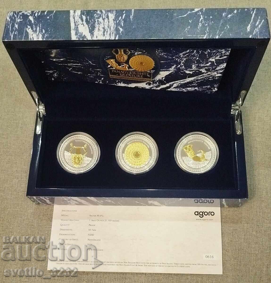 Ασήμι 1 OZ 2024 3 τμχ Θησαυρός της Παναγιούριστε Ασήμι 1 OZ 2024 3 τμχ Θησαυρός της Παναγιούριστε