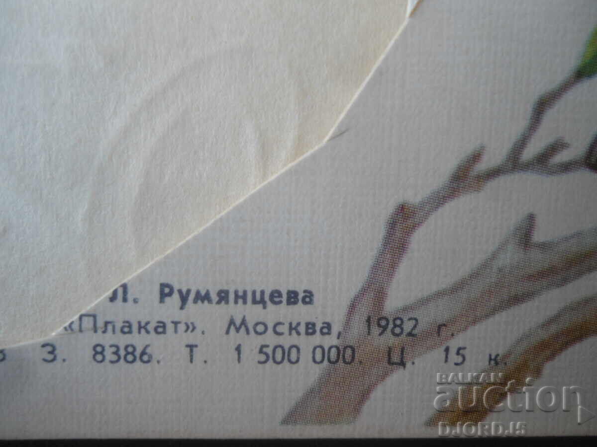 Auction  Old Russian greeting card