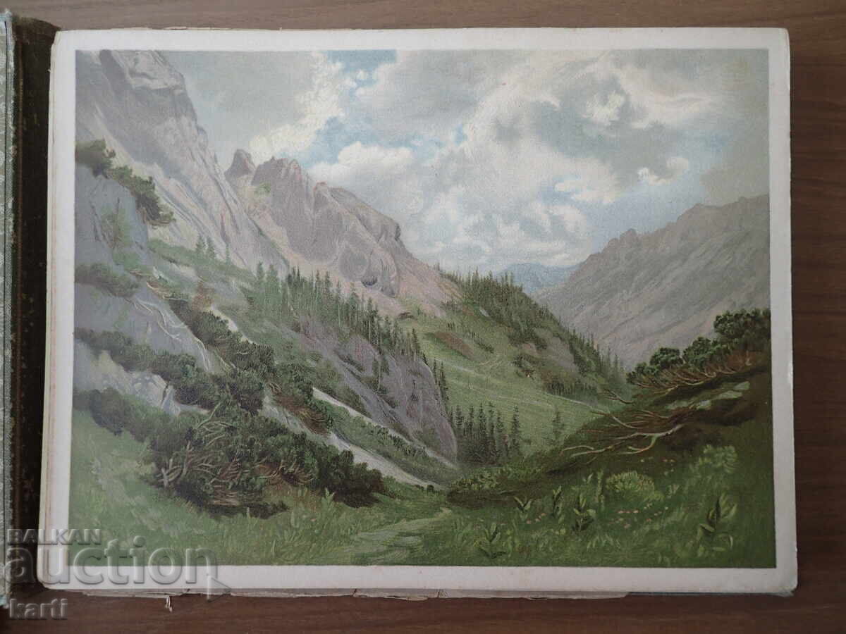 LITOGRAFII ORIGINALE CU PEISAJE DIN ALPI - 6 LITOGRAFII ORIGINALE CU PEISAJE DIN ALPI - 6