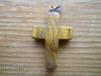 Tiger's Eye Cross Pendant