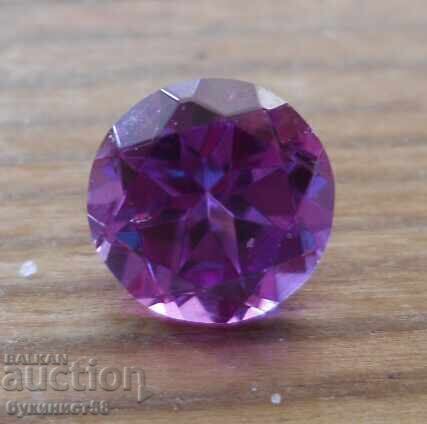 Faceted semi-precious stone - amethyst - 3.5 ct