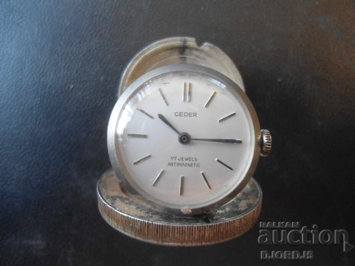 Vintage commemorative mechanical watch Ceder, Working