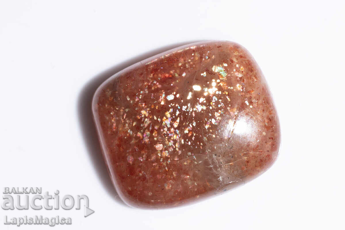 Piatră de soare tip Confetti 20.53ct 20mm octogon caboșon