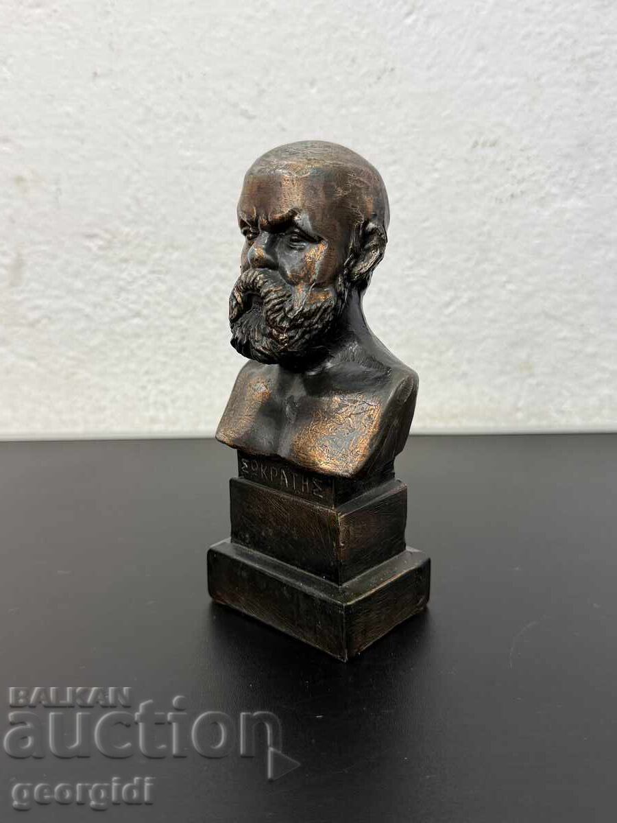 Metal bust of the ancient Greek philosopher Socrates. No. 8181 with price € 38.00 | 74.32 BGN
