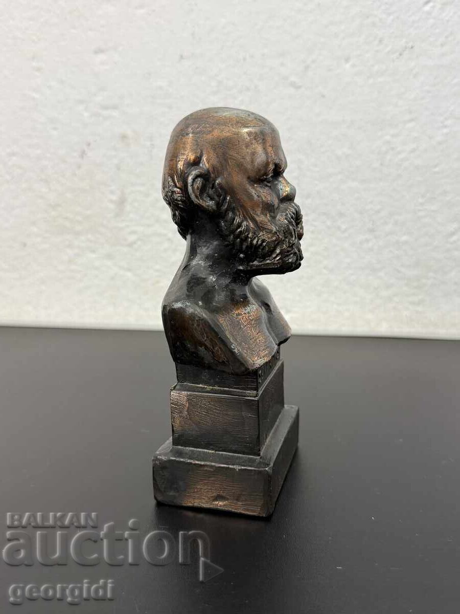 Metal bust of the ancient Greek philosopher Socrates. No. 8181 - 5
