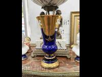 Vază de lux din sticlă de Boemia cu aur de 24k. Nr. 8183