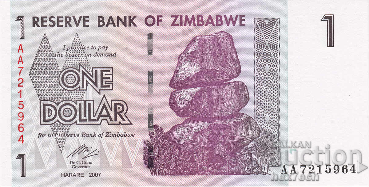 ❤️ ⭐ Zimbabwe 2007 1 Dollar UNC New ⭐ ❤️ with price € 1.79 | 3.50 BGN ❤️ ⭐ Zimbabwe 2007 1 Dollar UNC New ⭐ ❤️ with price € 1.79 | 3.50 BGN