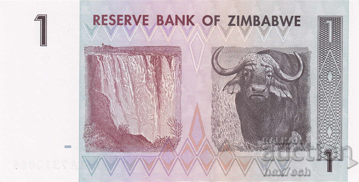 Auction ❤️ ⭐ Zimbabwe 2007 1 Dollar UNC New ⭐ ❤️ Auction ❤️ ⭐ Zimbabwe 2007 1 Dollar UNC New ⭐ ❤️