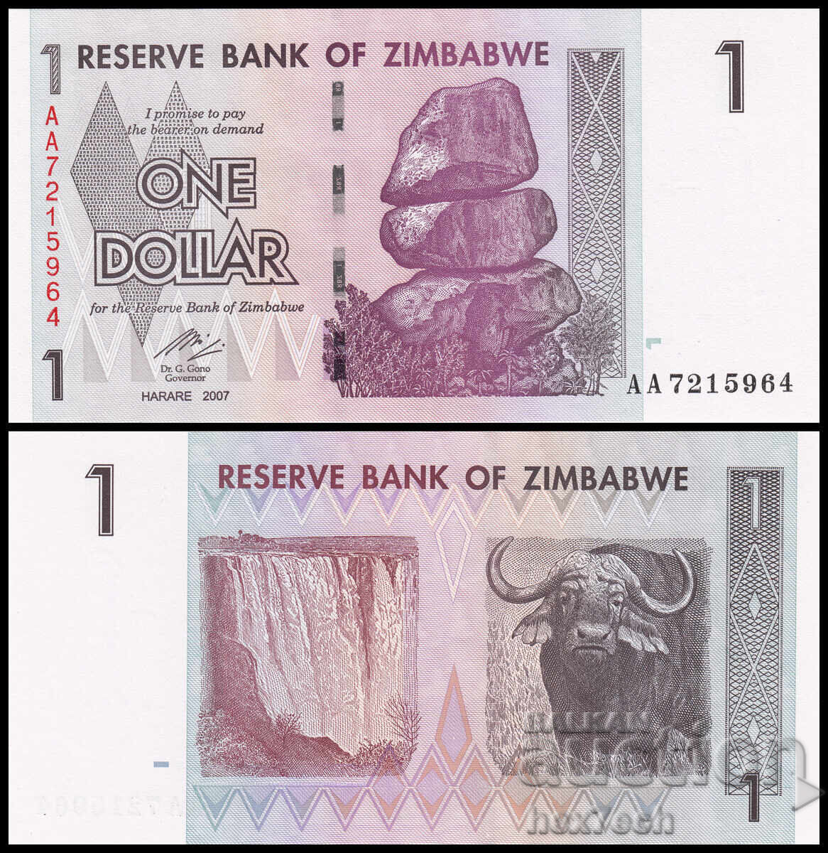 ❤️ ⭐ Zimbabwe 2007 1 Dollar UNC New ⭐ ❤️ ❤️ ⭐ Zimbabwe 2007 1 Dollar UNC New ⭐ ❤️